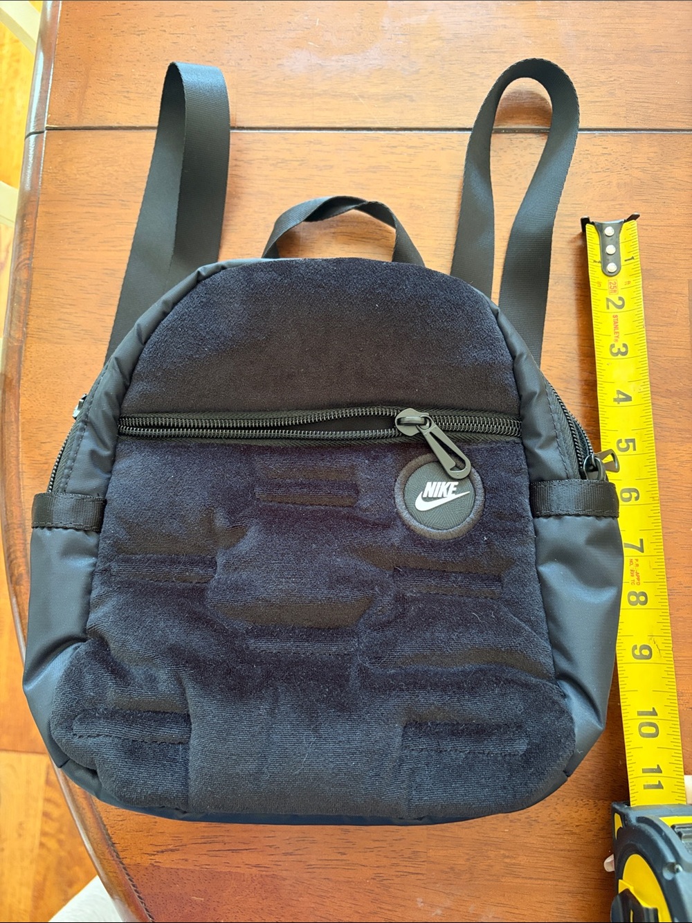 Nike Black Plush Mini Backpack